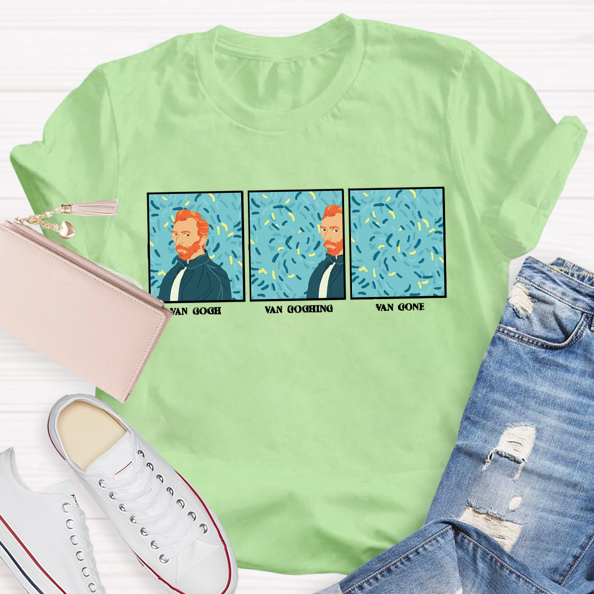 Van Gogh Van Going Van Gone Art Teacher T-Shirt