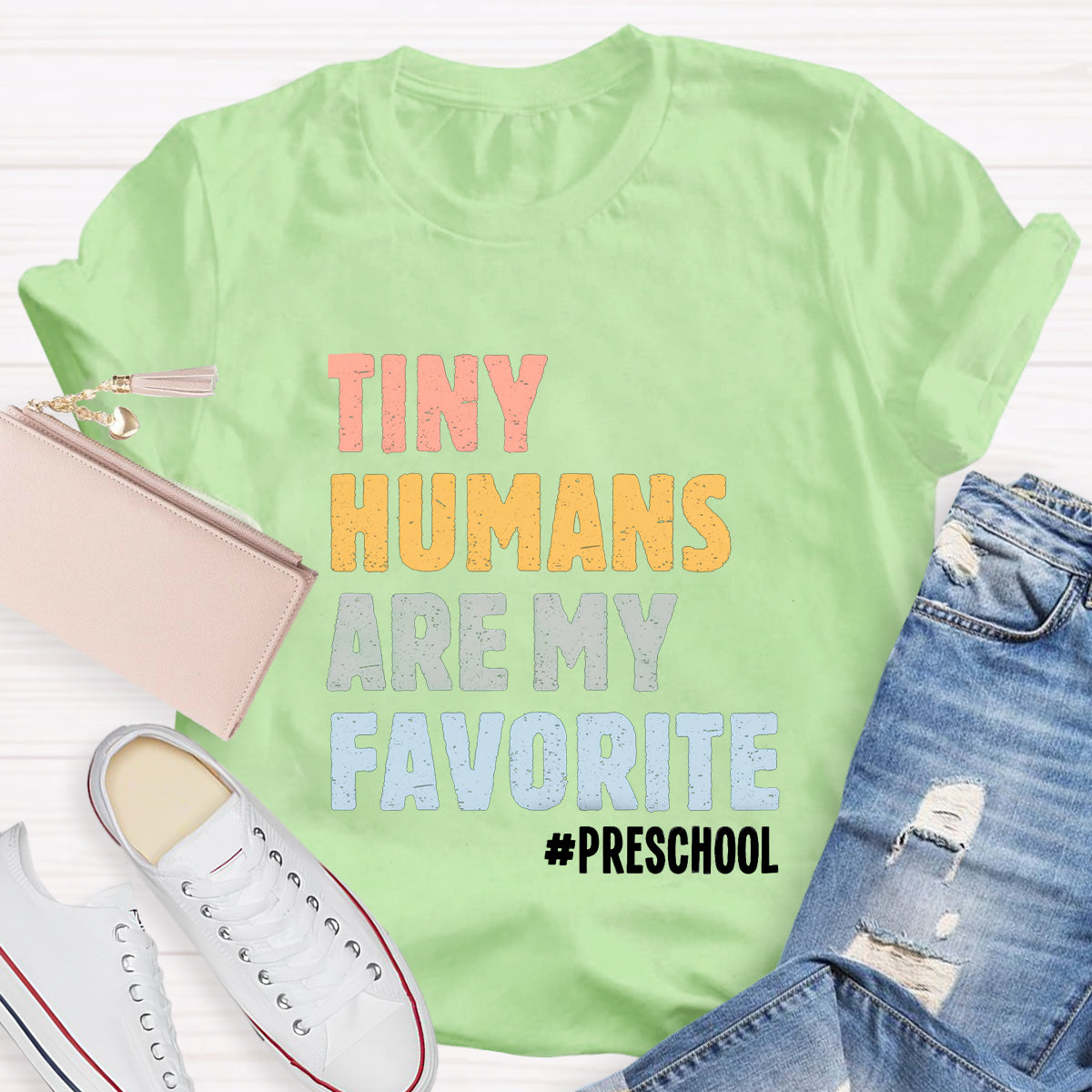 Personalized Grade Tiny Humans Are My Favorite T-Shirt