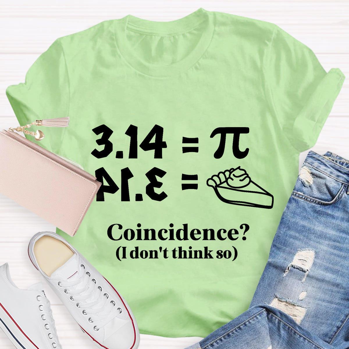 Pi Equals Pie Funny Math Teacher T-Shirt