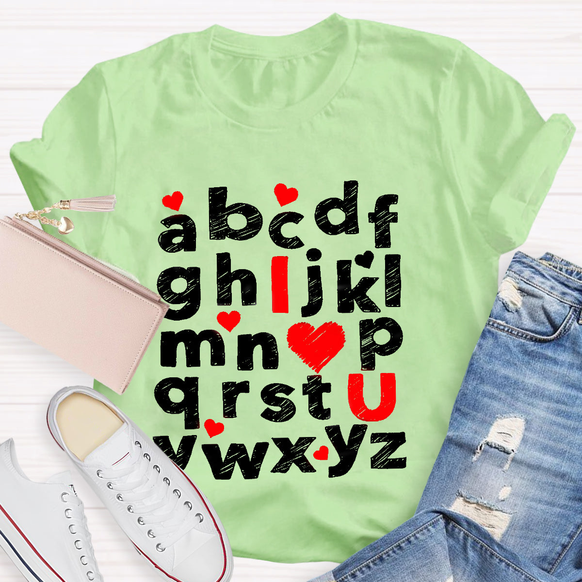 I Love You Alphabet T-Shirt