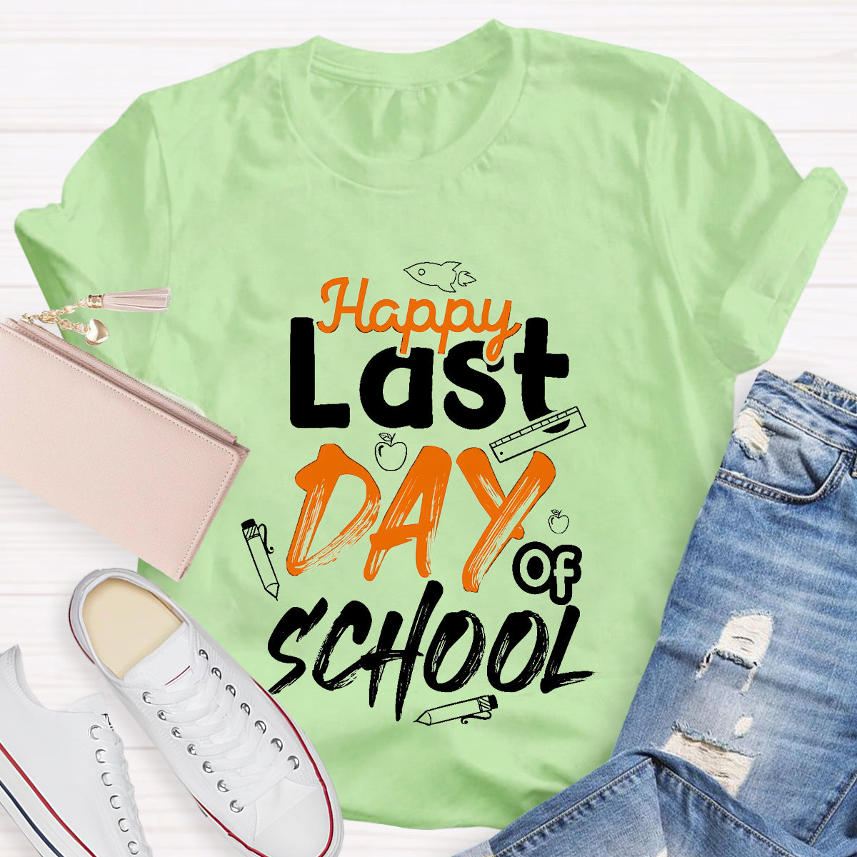 Happy Last Day Of School Ruler T-Shirt