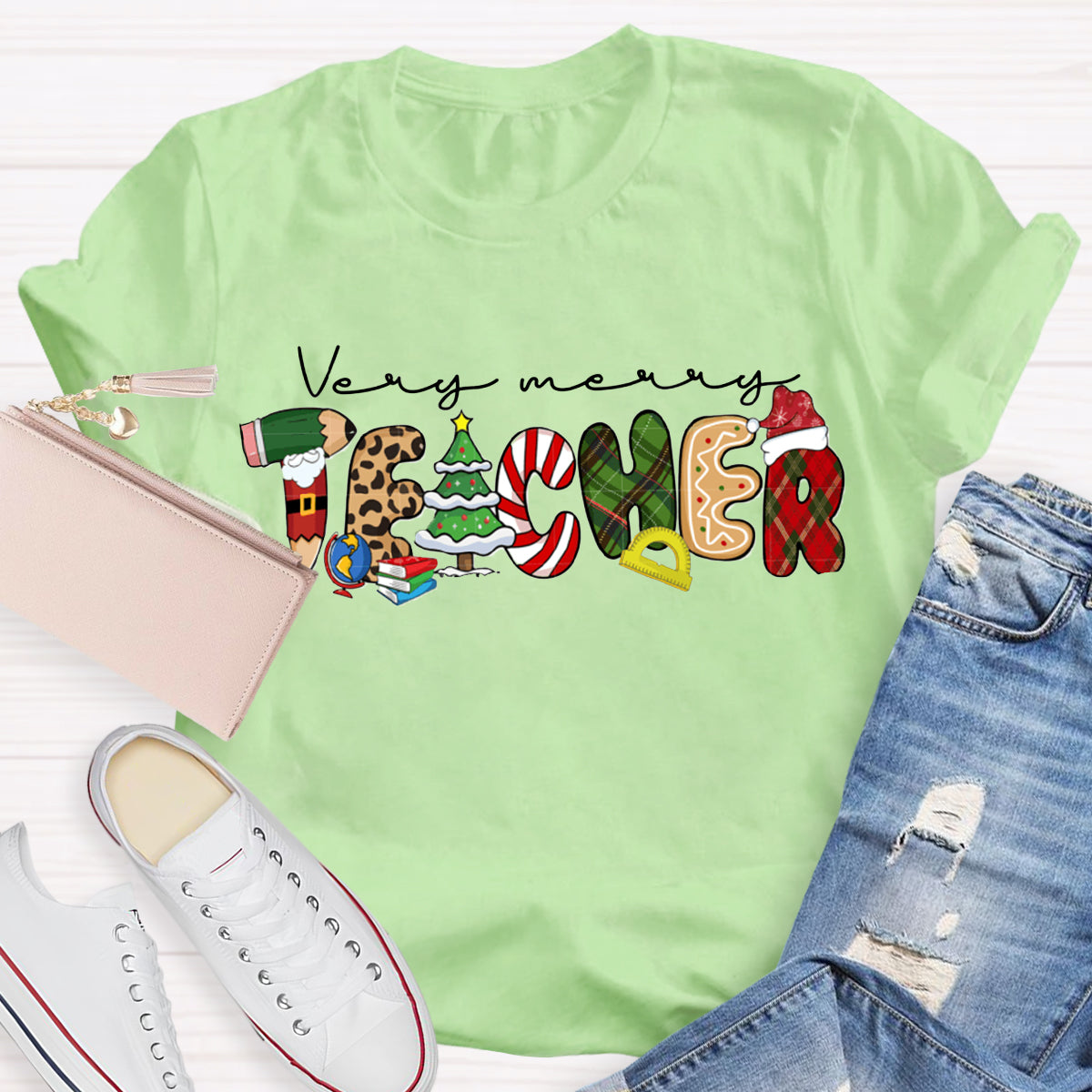 Very Merry Teacher T-Shirt