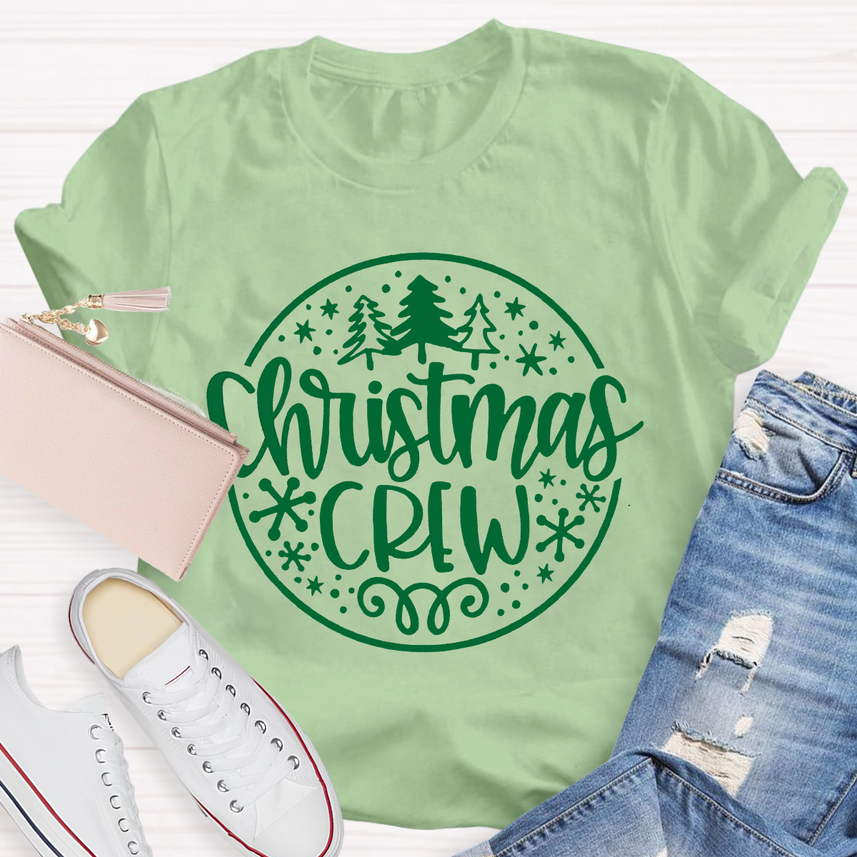 Christmas Crew Teacher T-Shirt