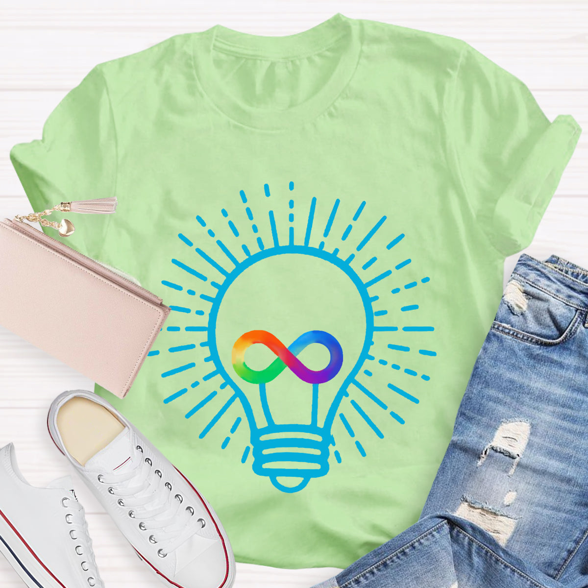 Let Your Light Shine Infinity Symbol T-Shirt