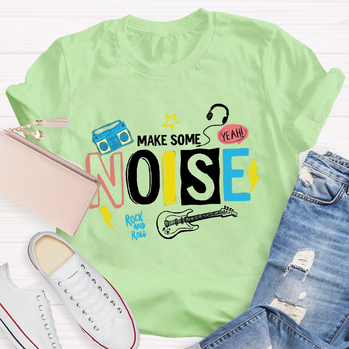 Make Some Noise Music Teacher T-Shirt