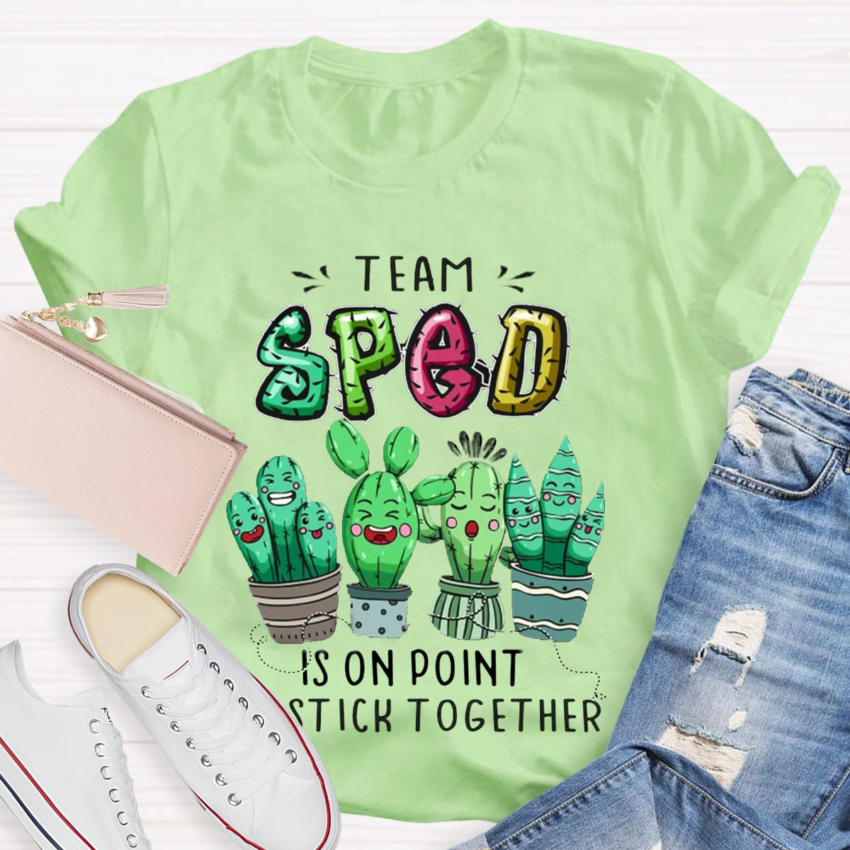 Sped Team Is On Point We Stick Together T-Shirt