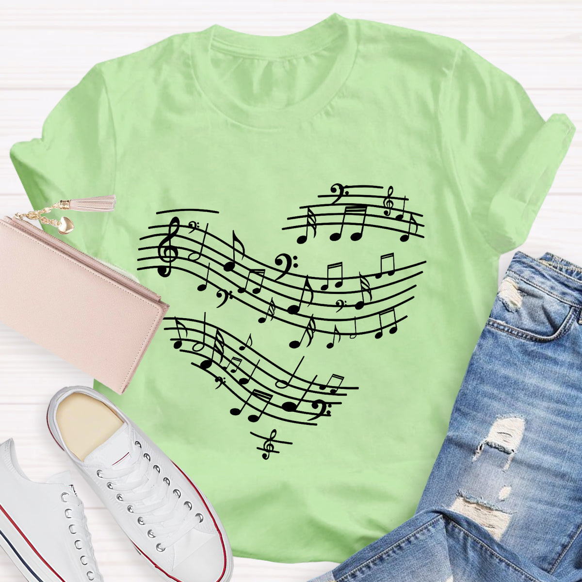 Music Heart Teacher T-Shirt