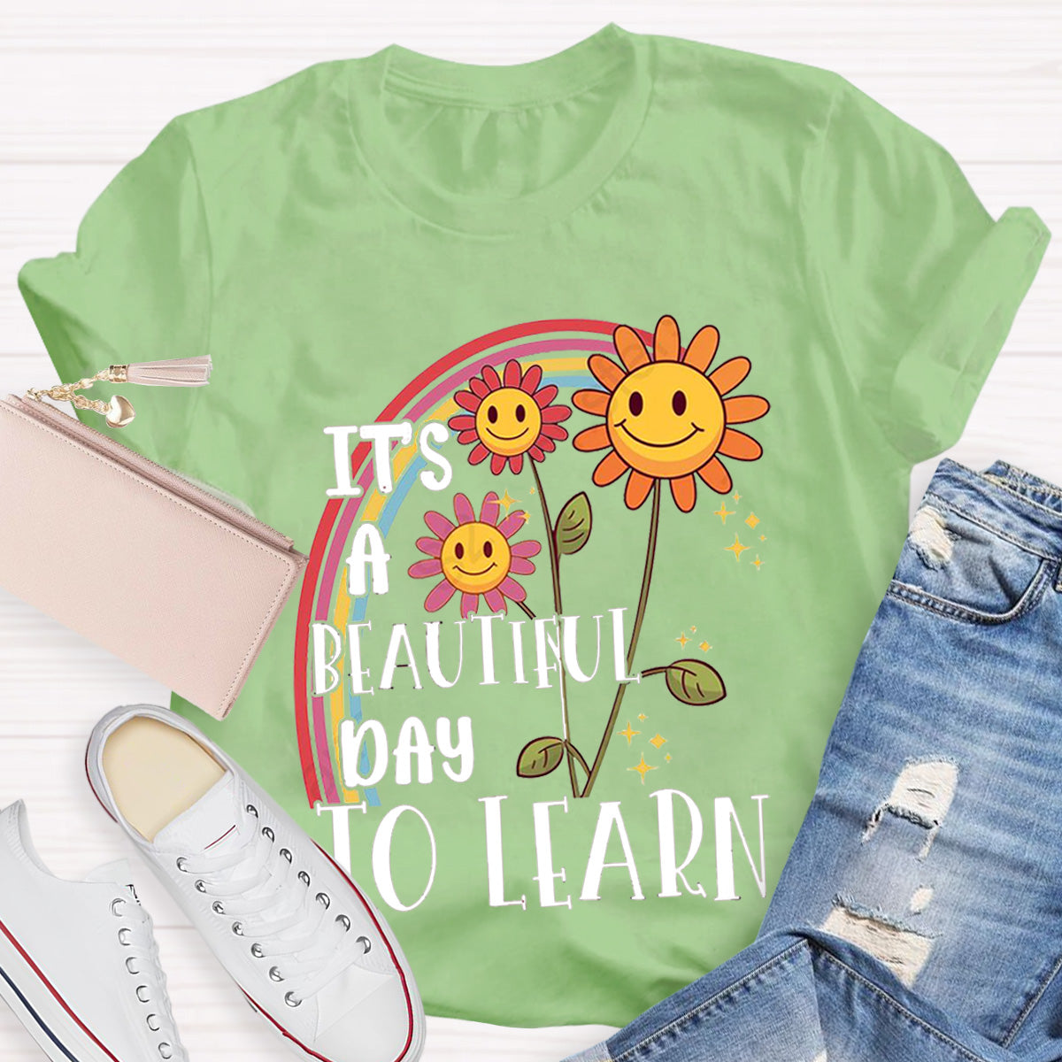 I's A Beautiful Day To Learn Teacher T-Shirt