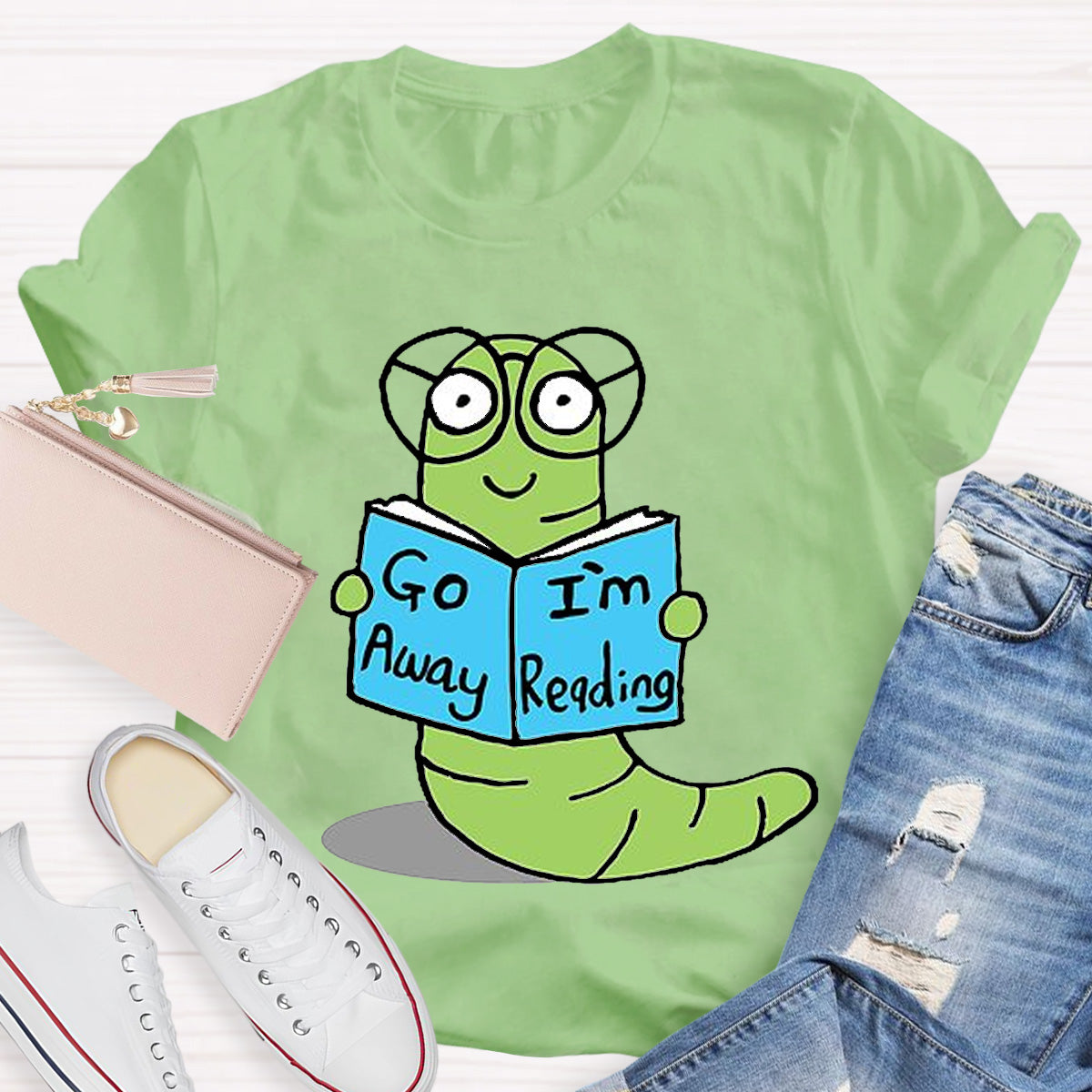 Go Away I'm Reading Teacher T-Shirt