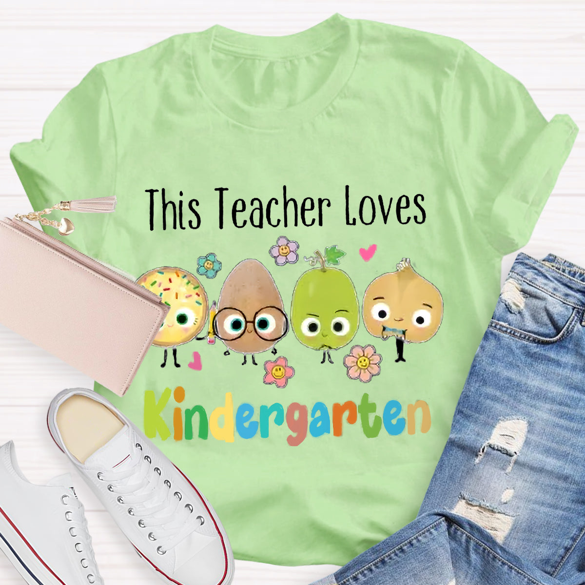 Personalized Grade This Teacher Loves T-Shirt