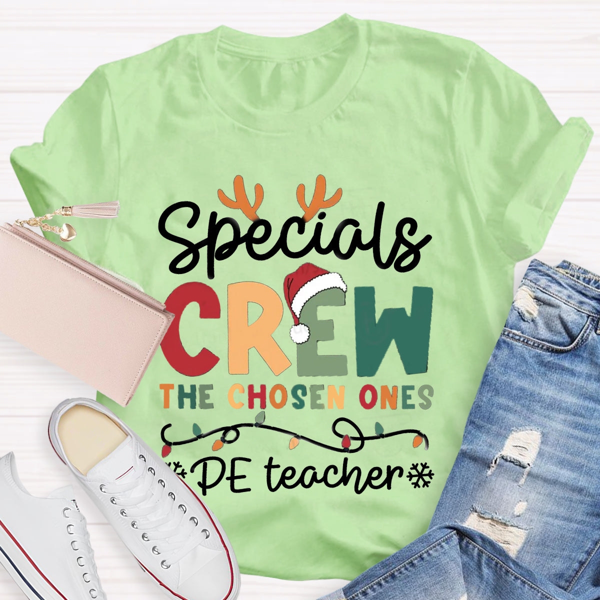 Personalized Subject Specials Crew The Choose Ones PE Teacher T-Shirt