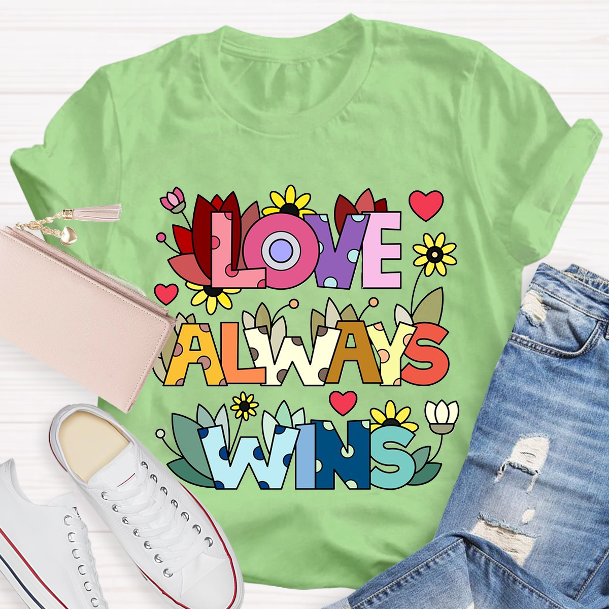 Love Always Wins Floral T-Shirt