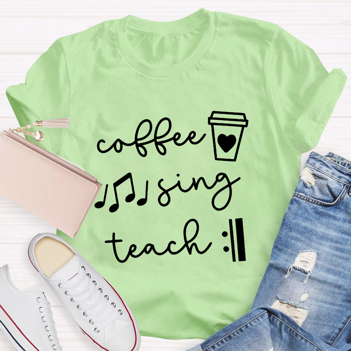 Coffee Sing Teach Teacher T-Shirt