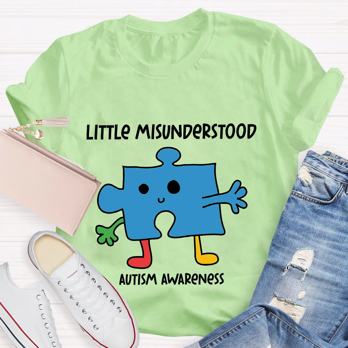 Little Misunderstood Puzzle Autism Awareness T-Shirt