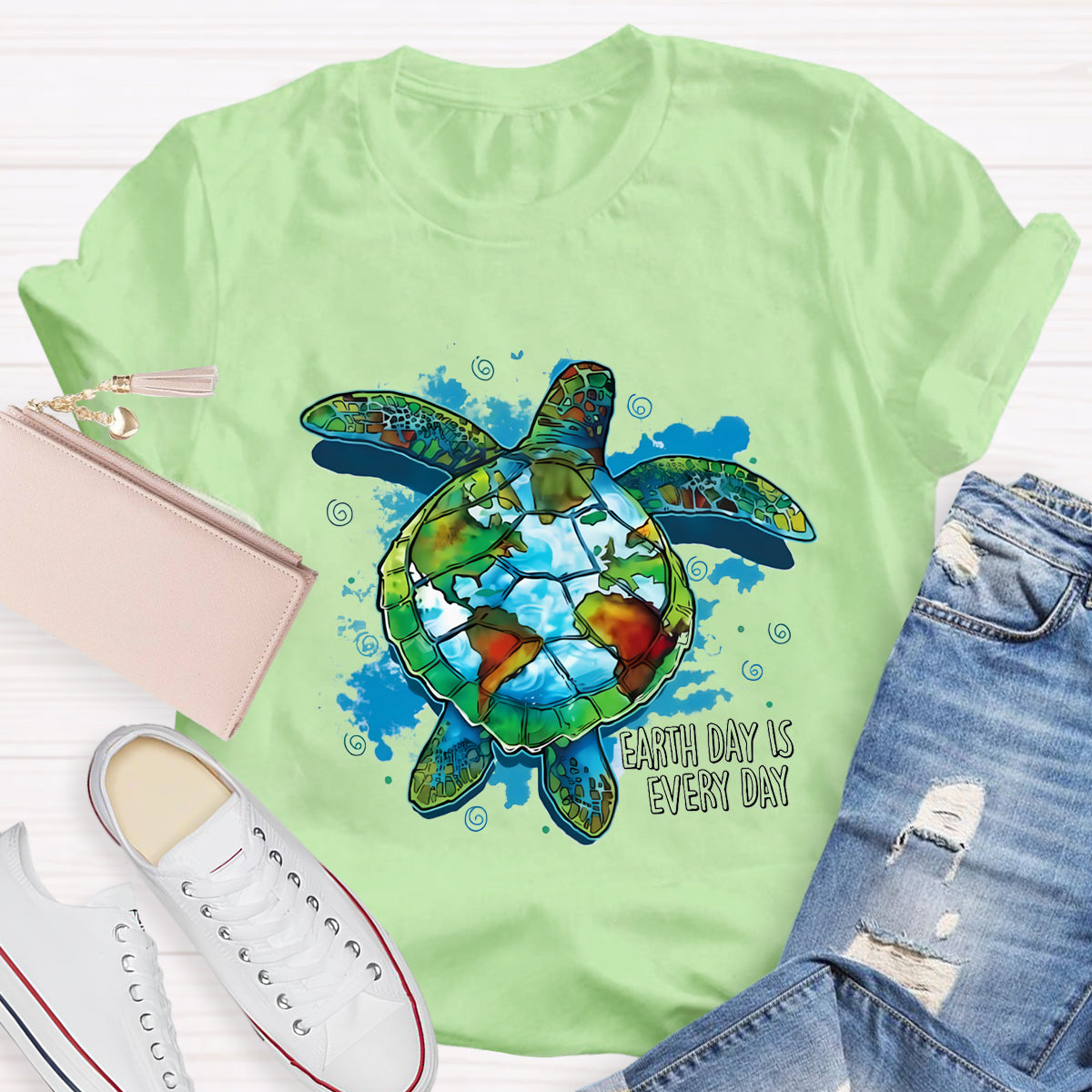 Earth Day Is Every Day Save Turtle T-Shirt