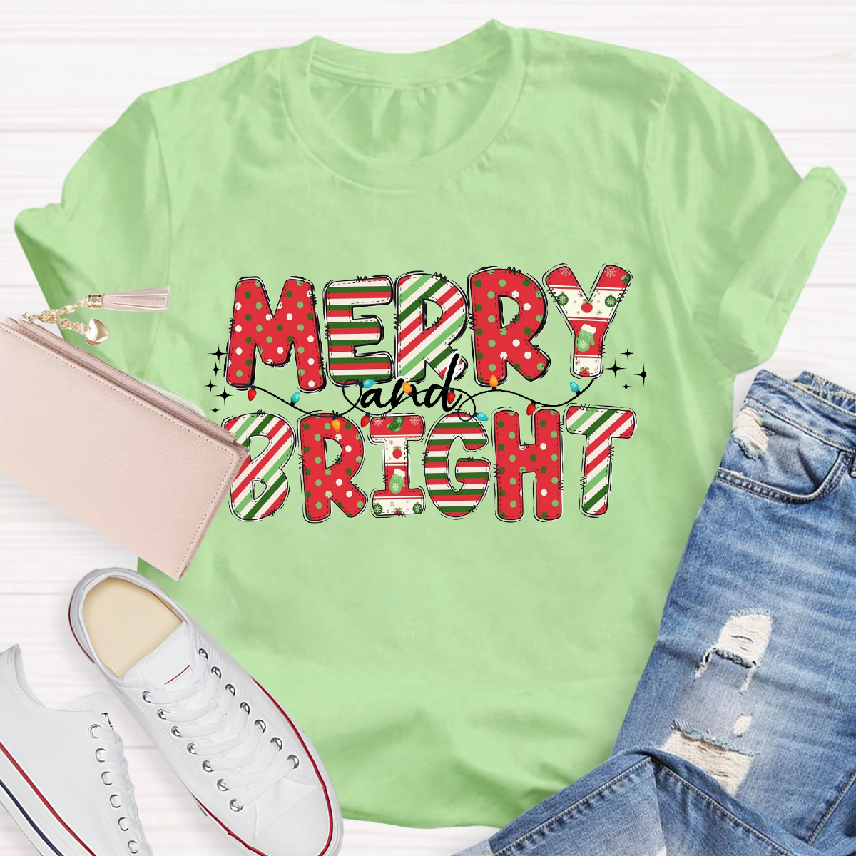 Merry And Bright Dot T-Shirt