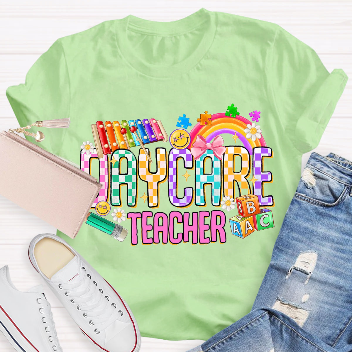 Rainbow Daycare Teacher T-Shirt