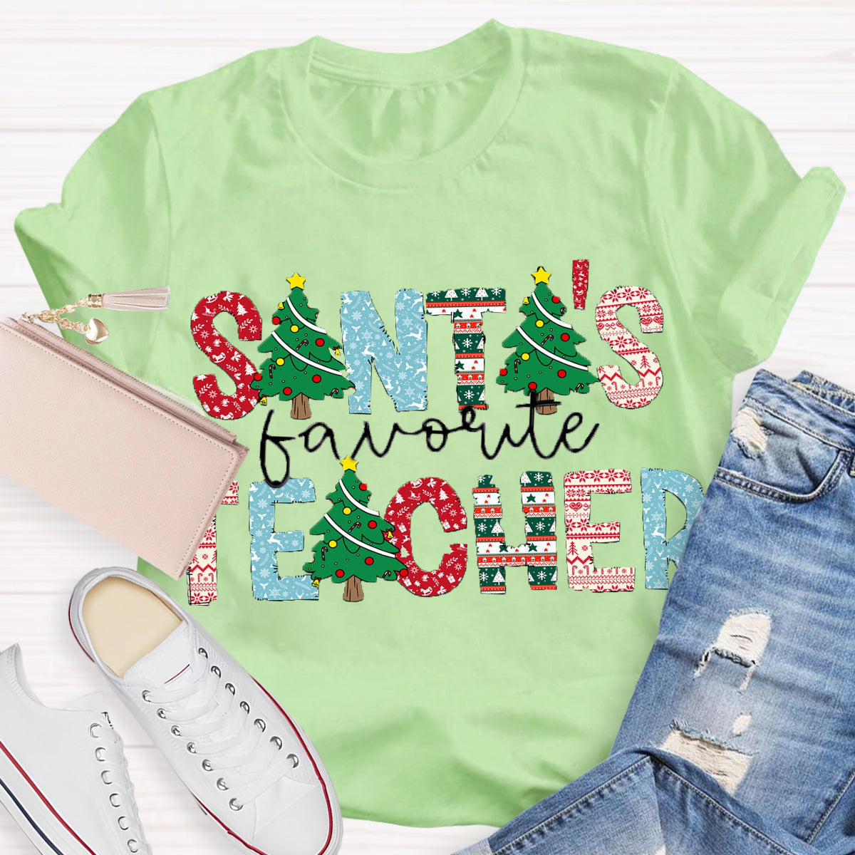 Santa's Favorite Teacher T-Shirt