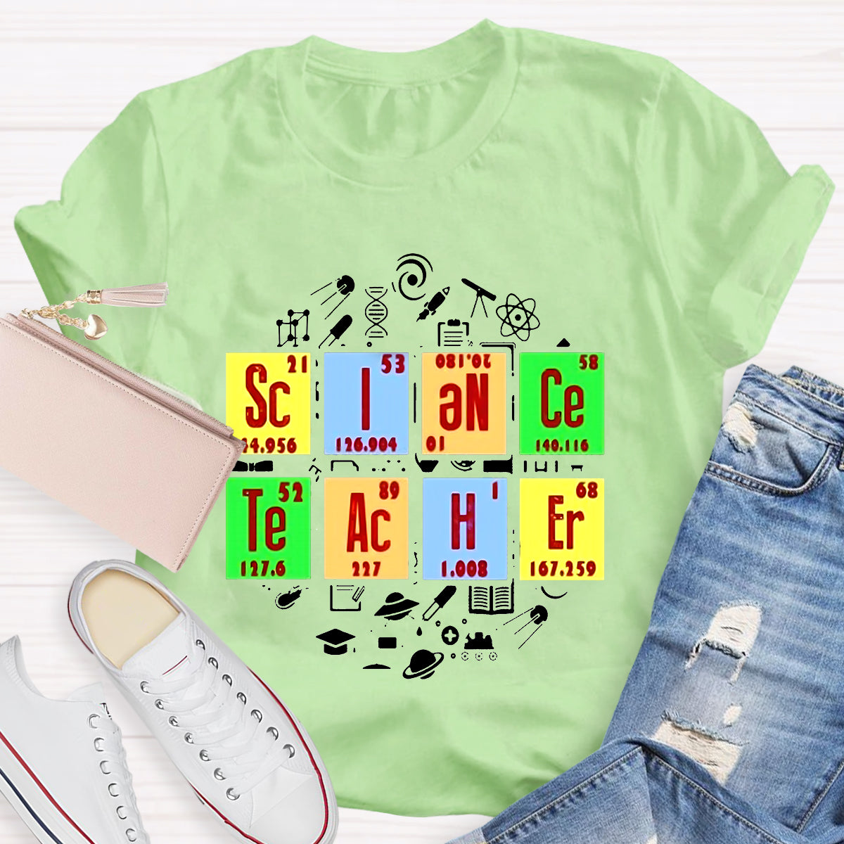 Science Teacher Periodic Table T-Shirt