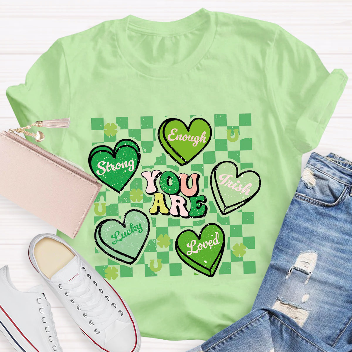 Retro Lucky Charm You Are Loved T-Shirt