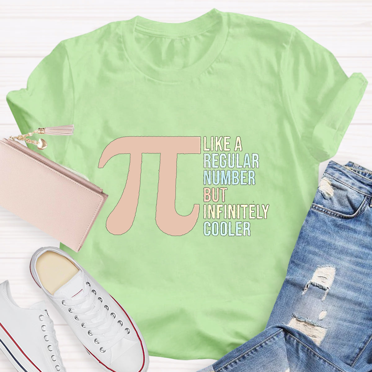 Pi Like a Regular Number But Infinitely Cooler Funny Pi Day T-Shirt