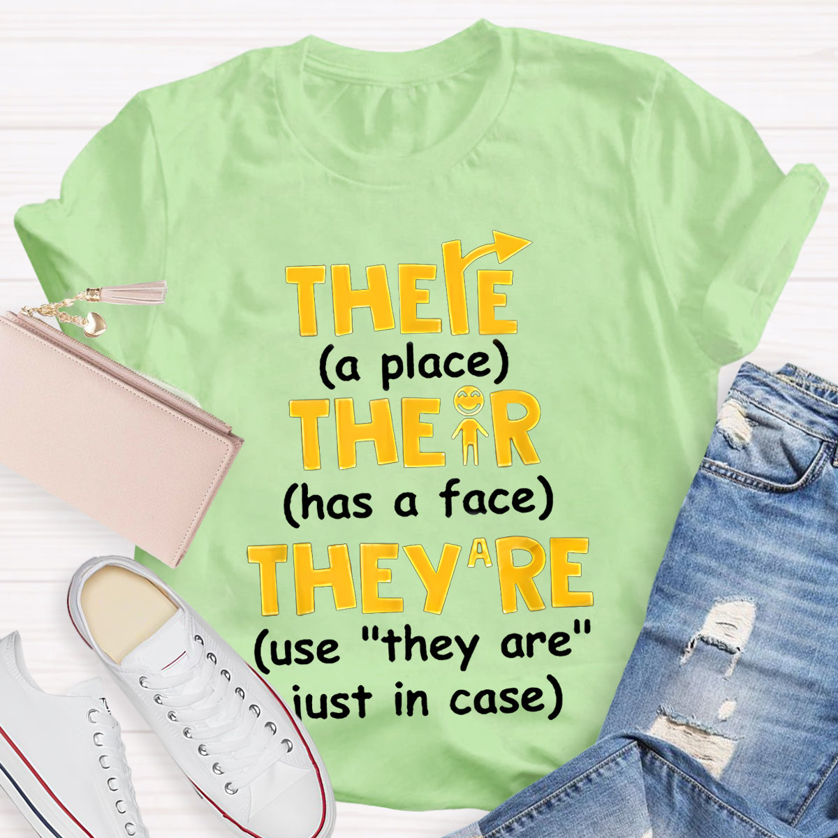 There Their They’re English Grammar T-Shirt