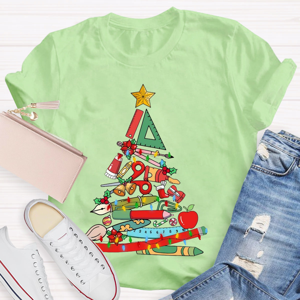 Teaching Aids Christmas Tree T-Shirt