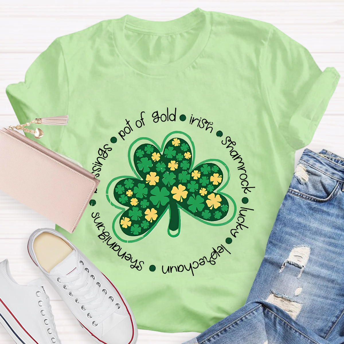 Funny St Patty's Day Shamrock Lucky T-Shirt