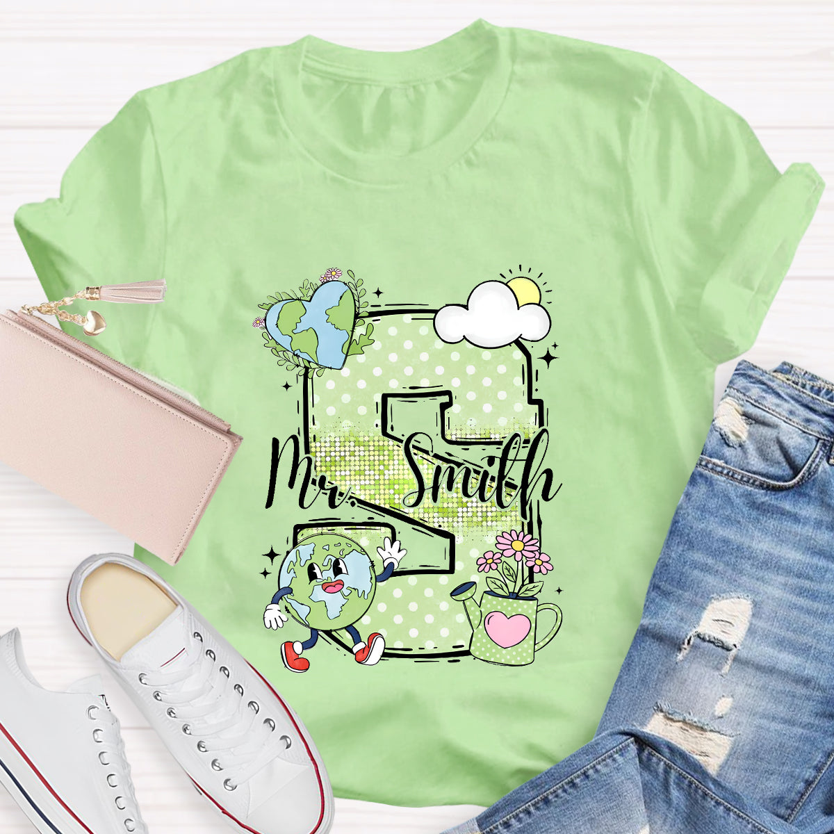 Personalized Name Earth Day T-Shirt