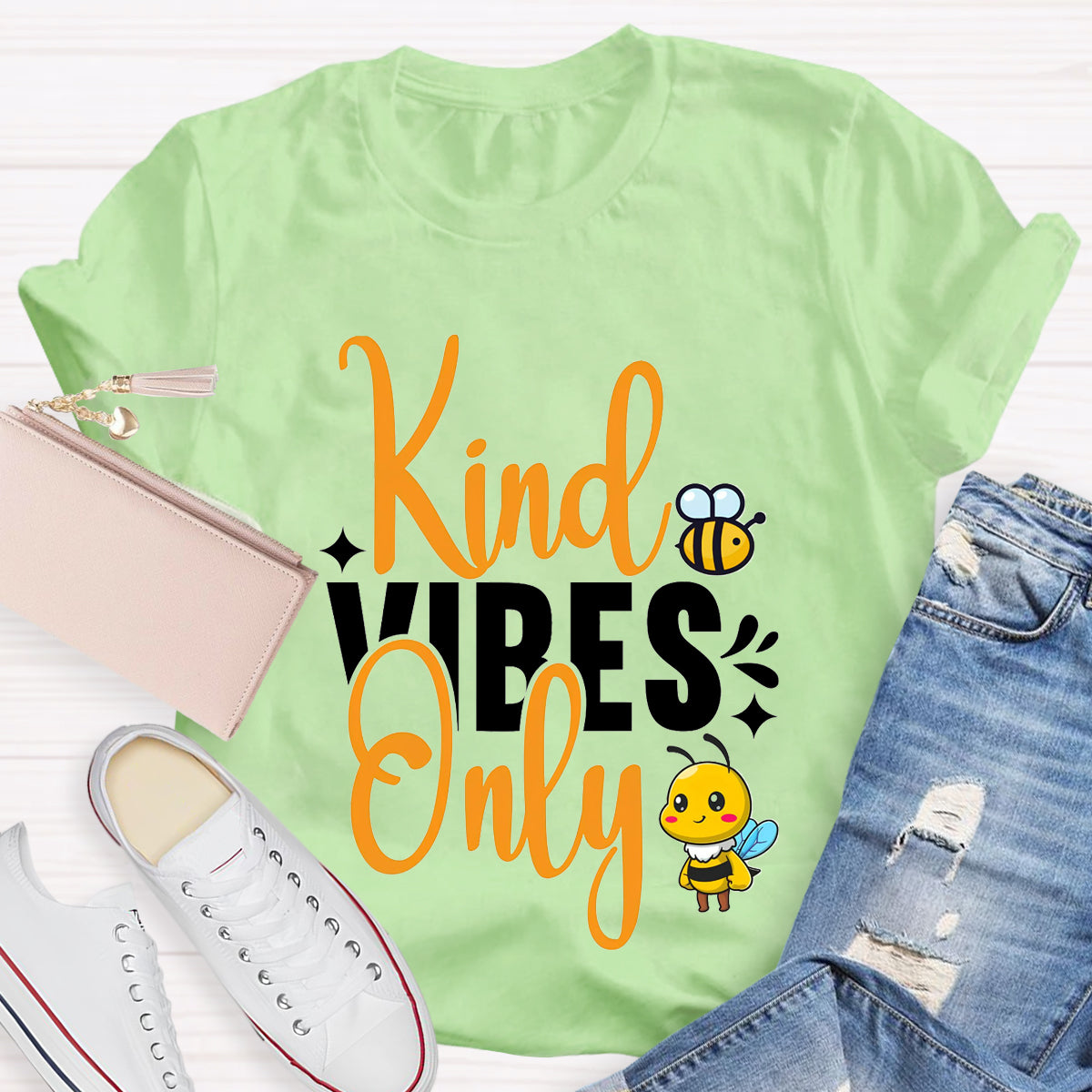 Kind Vibes Only Teacher T-Shirt