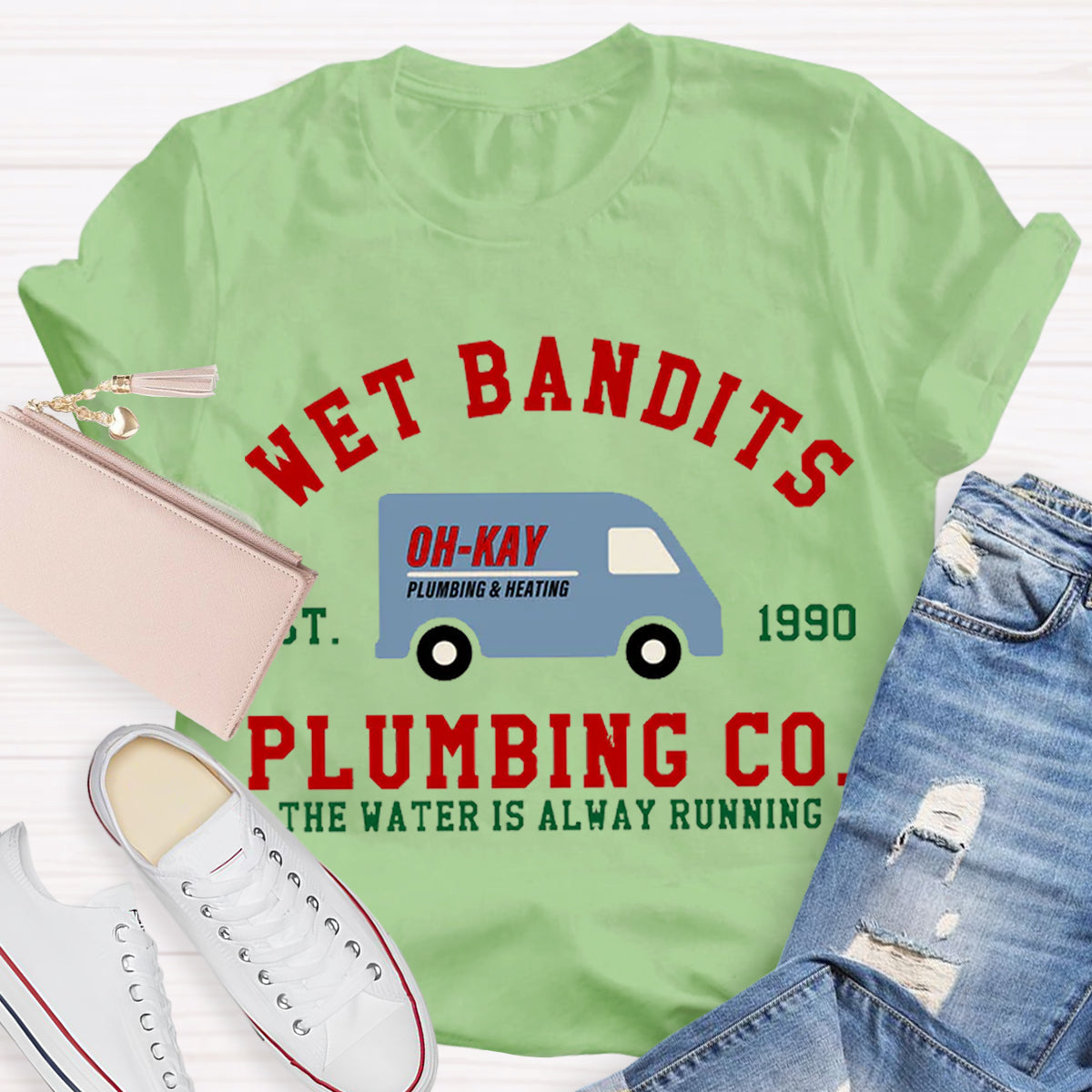 Wet Bandits Plumbing Co Teacher T-Shirt