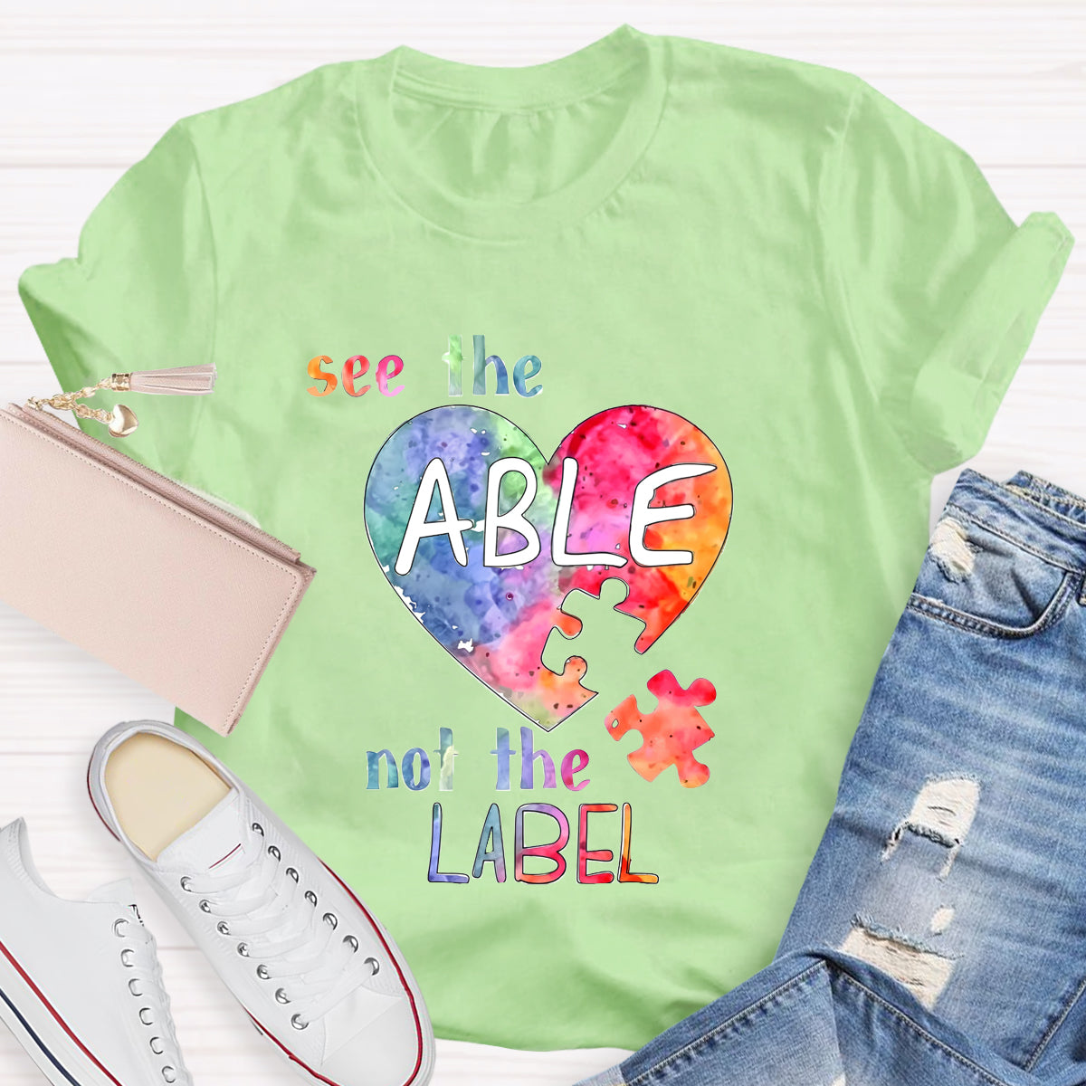 See The Able Not the Label Heart T-Shirt