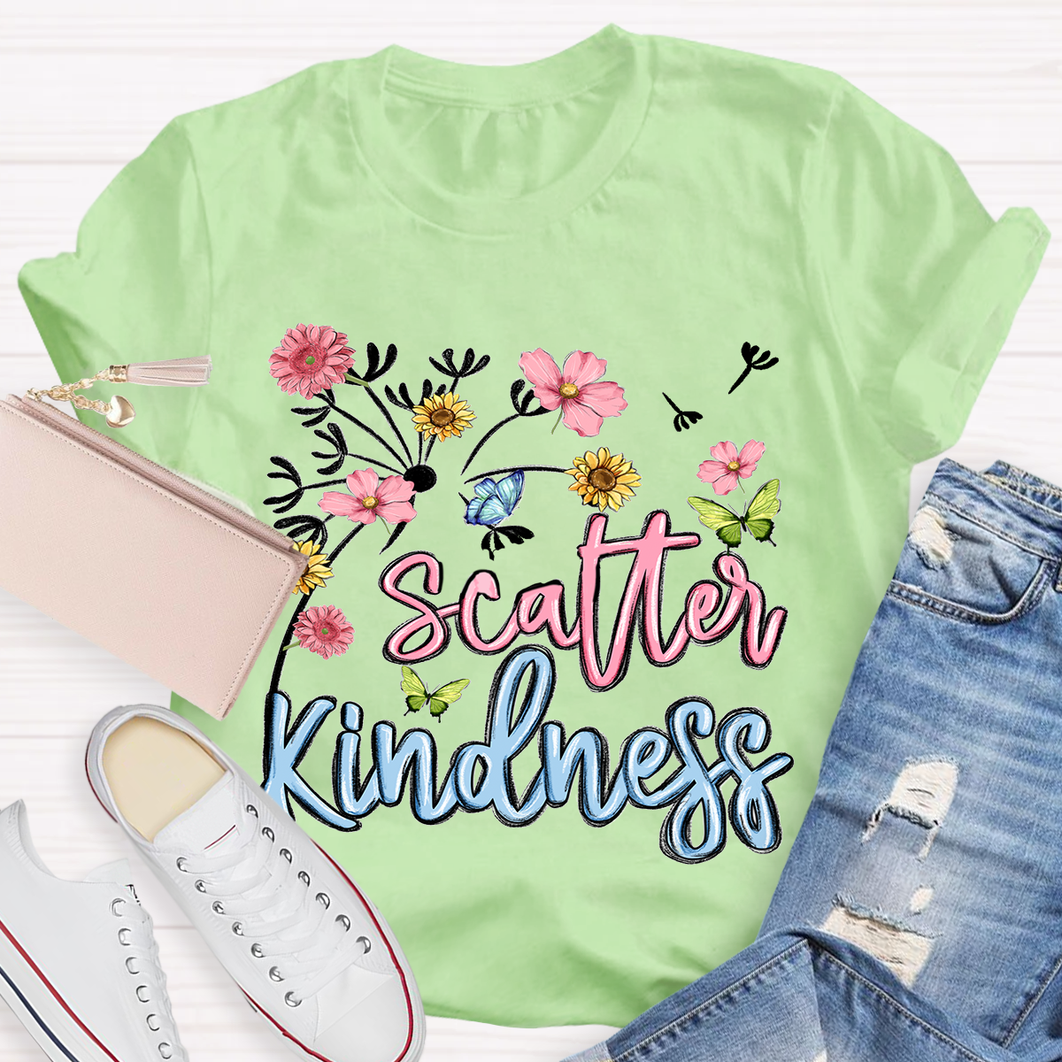 Scatter Kindness Floral T-Shirt