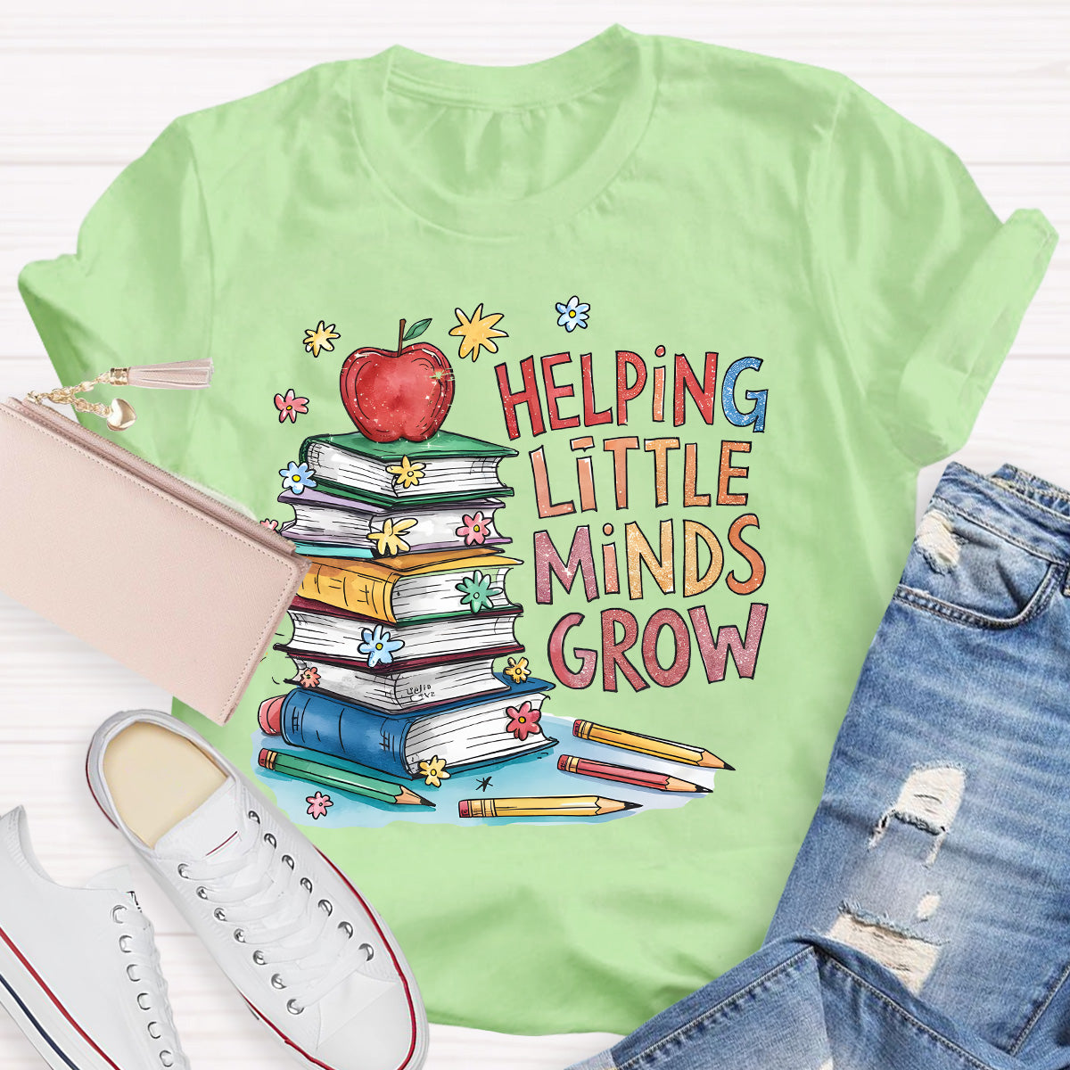 Helping Minds Grow Teacher T-Shirt