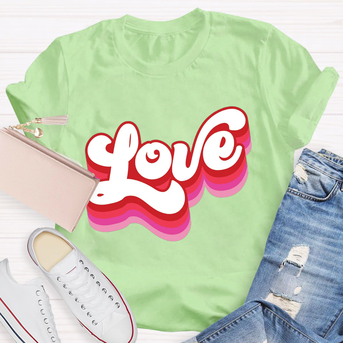 Retro Valentines Love T-Shirt