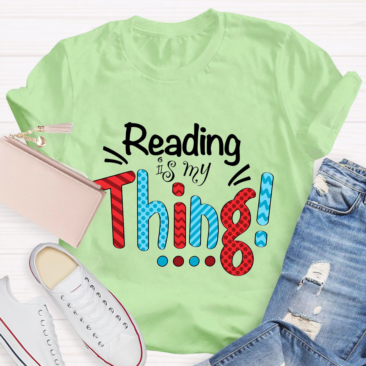 Reading Is My Thing Teacher T-Shirt