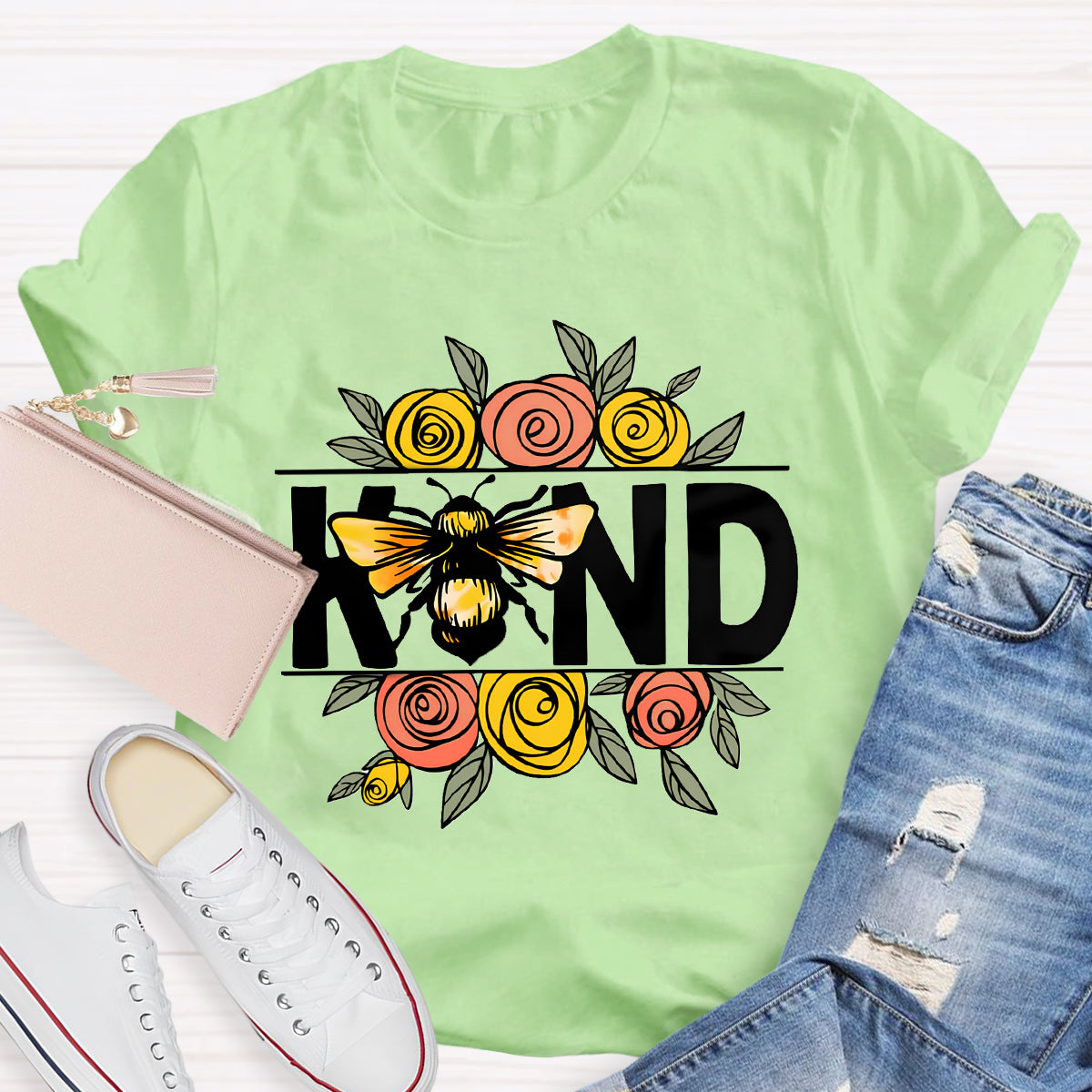 Bee Kind Flowers T-Shirt