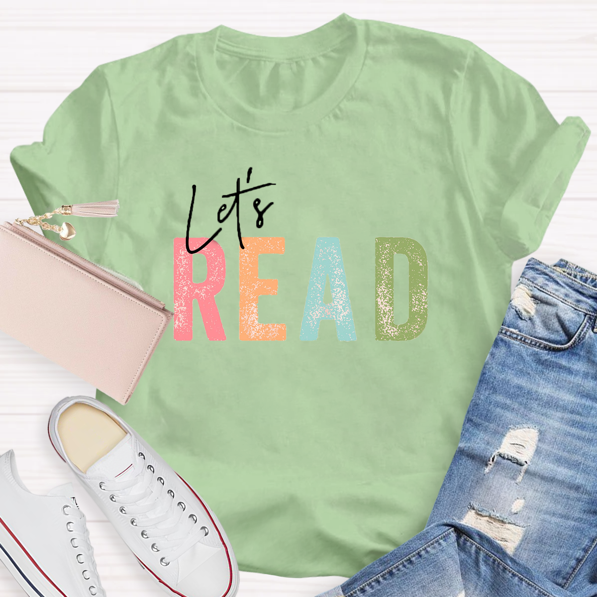 let's Read Teacher T-Shirt