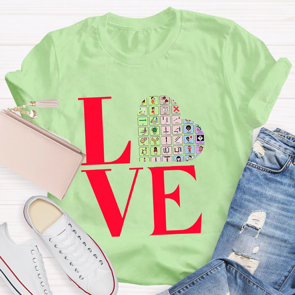 Valentine's AAC for Speech Therapist Teacher T-Shirt