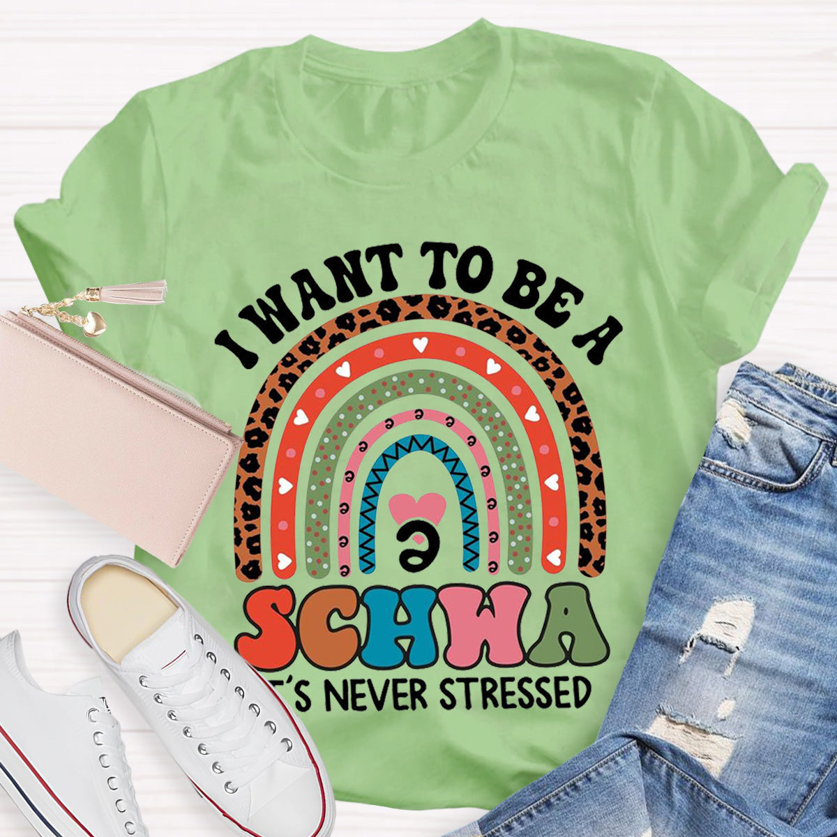 I Want To Be A Schwa It‘s Never Stressed Teacher T-Shirt