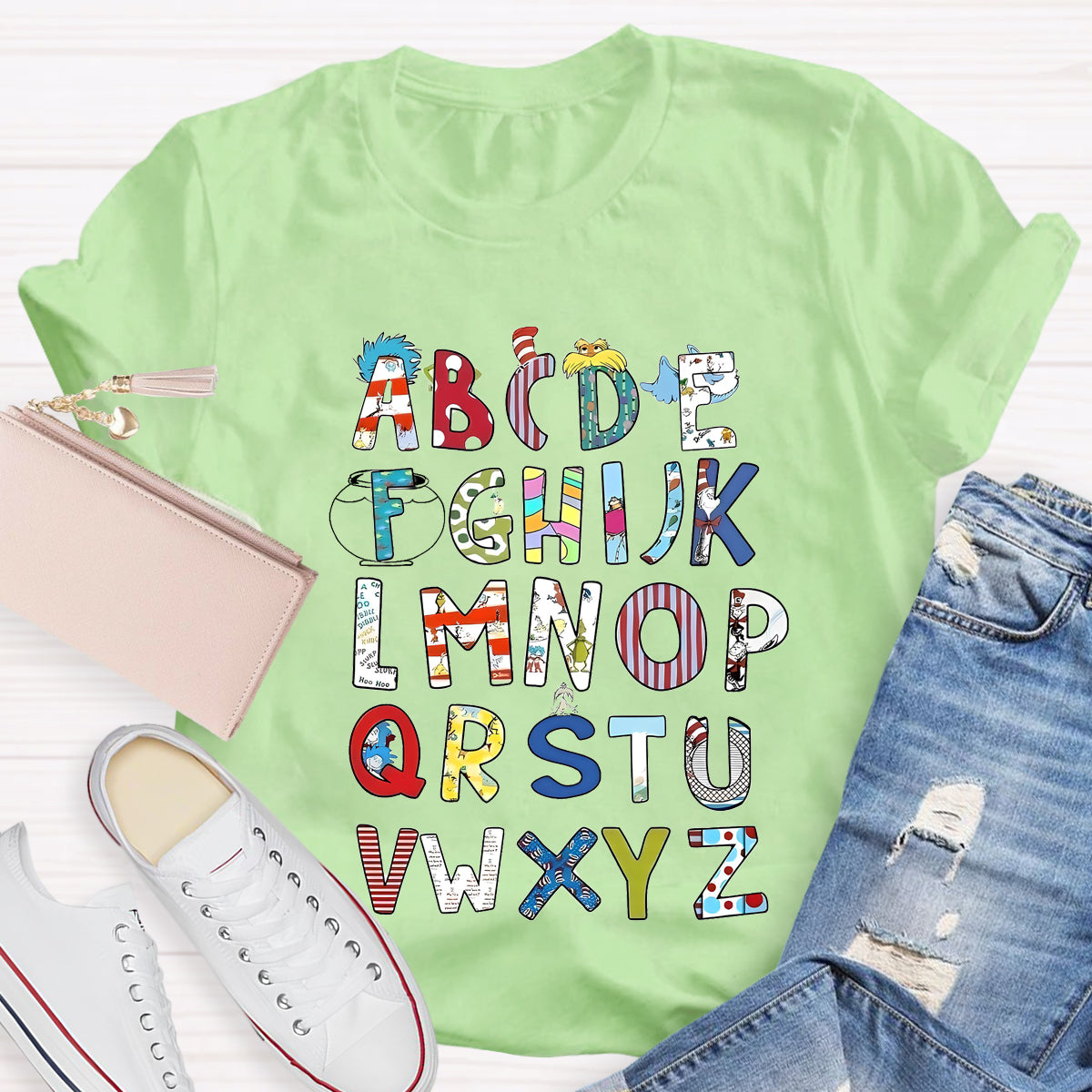 Children's Books Alphabet Teacher T-Shirt