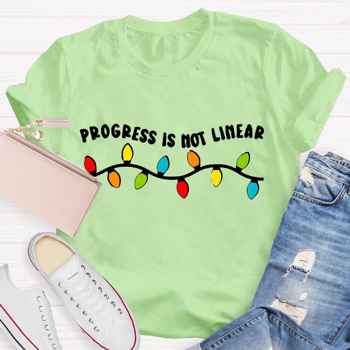 Progress Is Not Linear Test Day T-Shirt