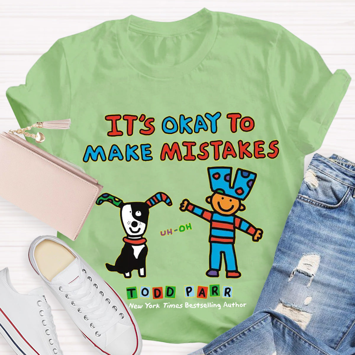 It's Okay to Make Mistakes Teacher T-Shirt