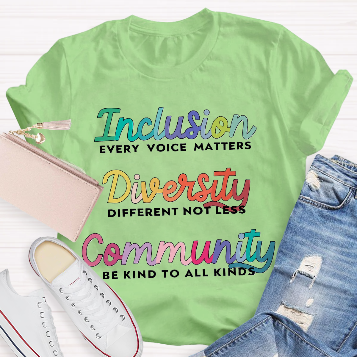 Inclusion Diversity Community Teacher T-Shirt