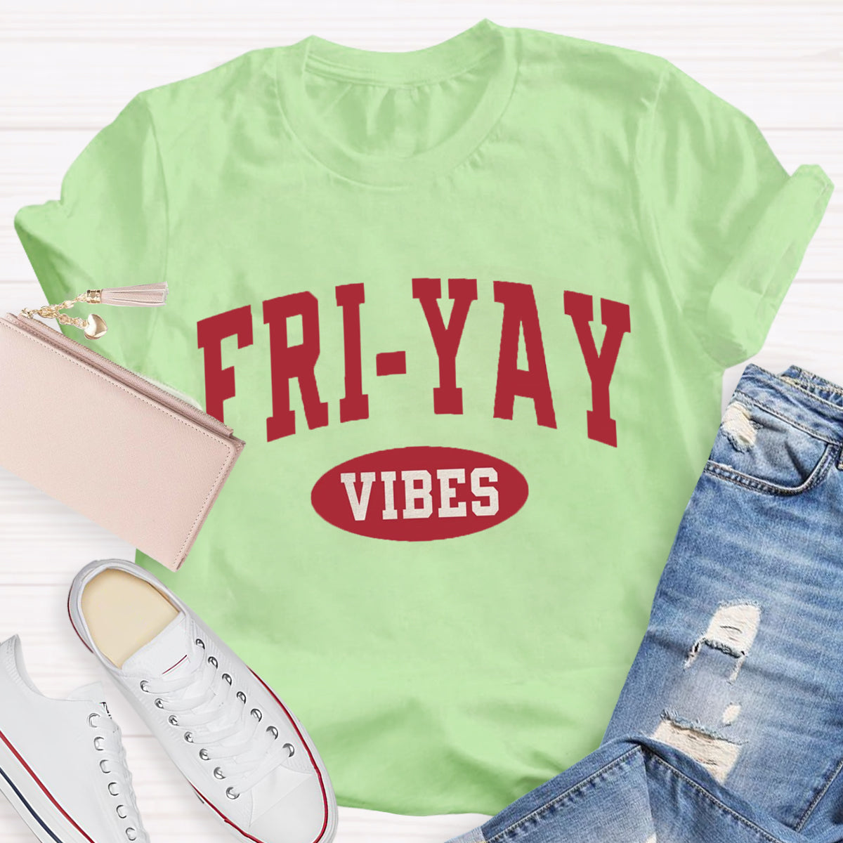 Fri-Yay Vibes Happy Friday T-Shirt