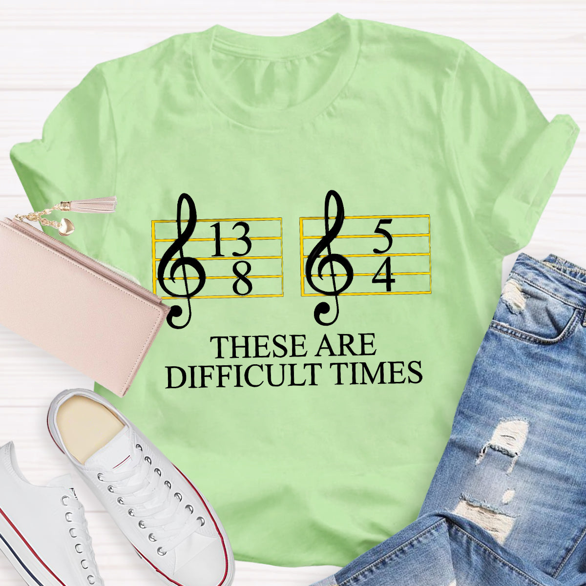 Music Difficult Times Music Teacher T-Shirt