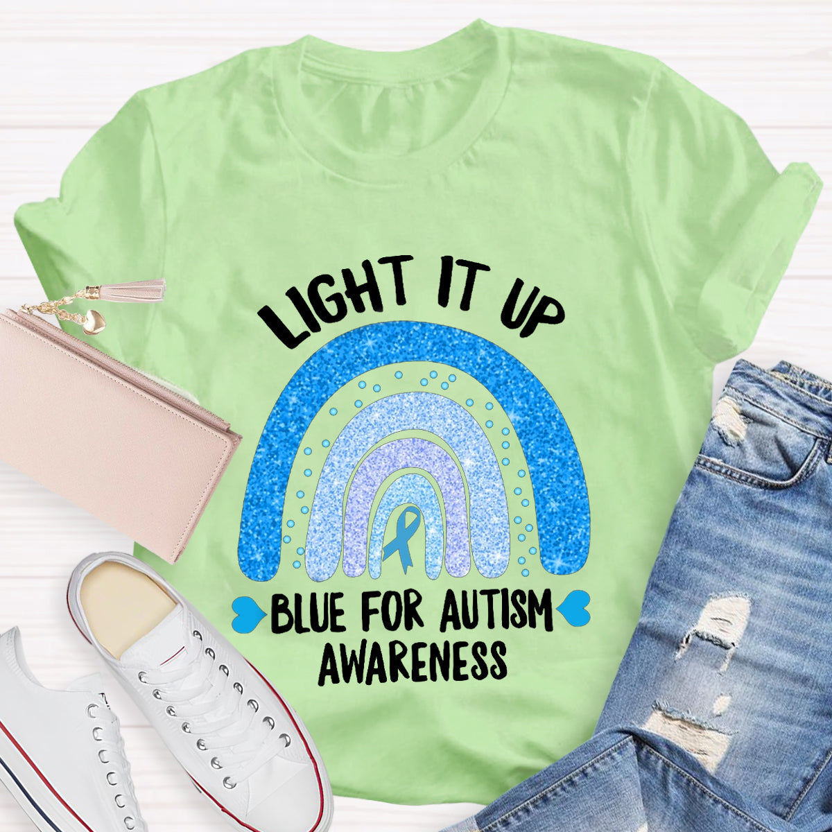 Light It Up Blue For Autism T-Shirt