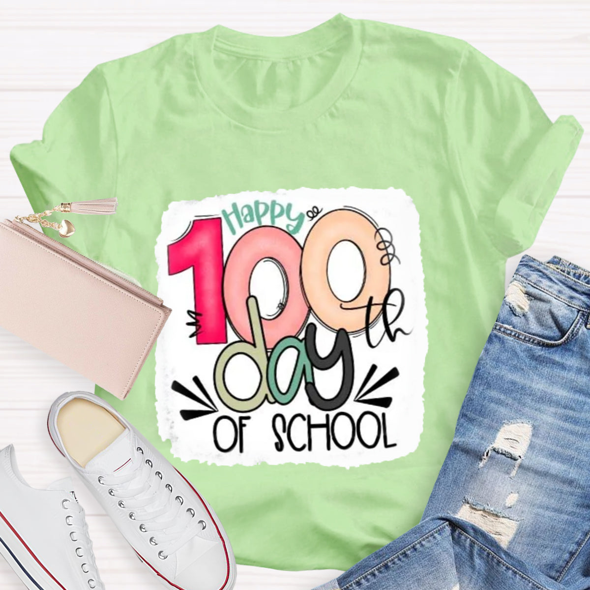 Happy 100th Days Of School Teacher T-Shirt