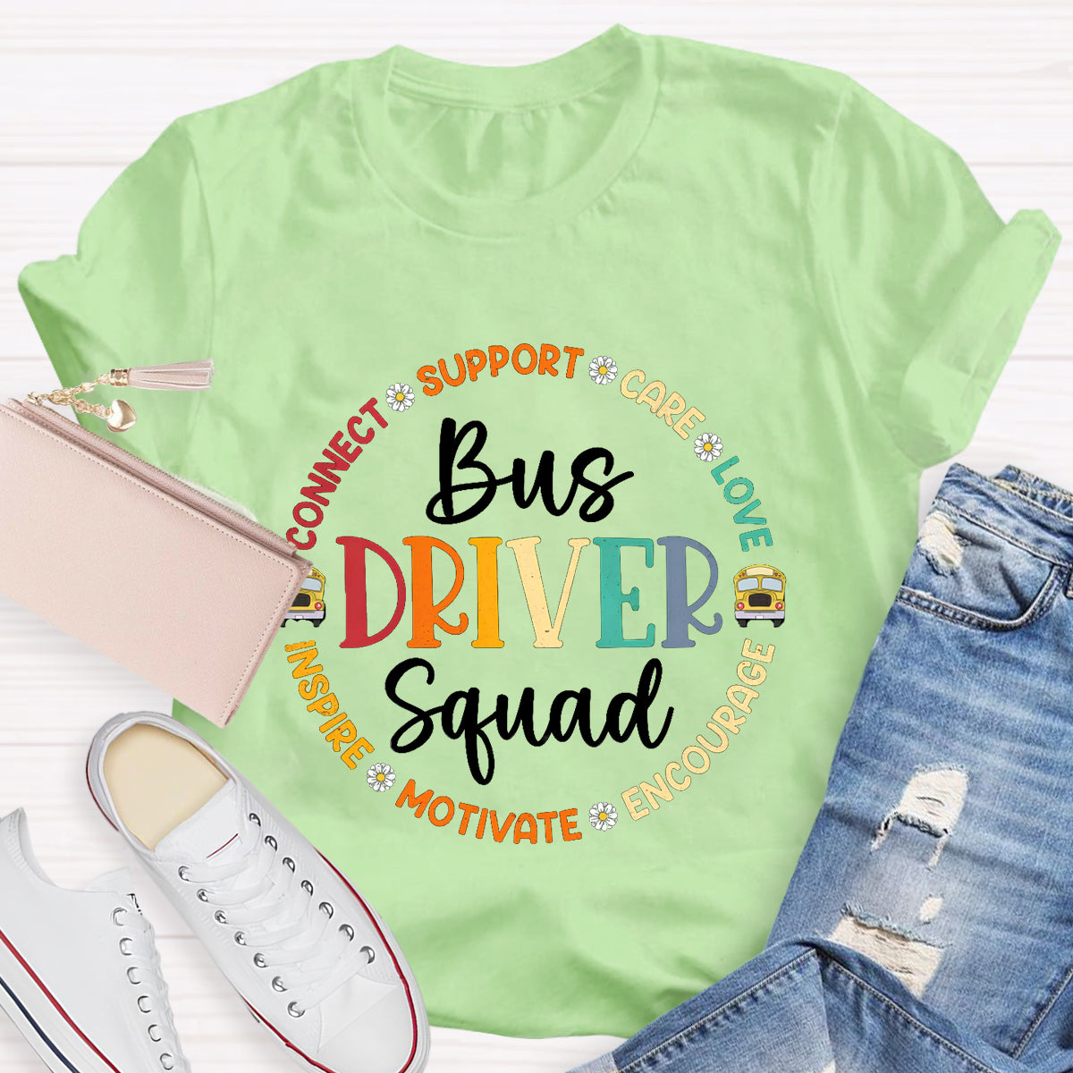 Bus Driver Squad Teacher T-Shirt