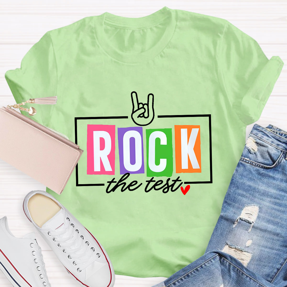 Rock the Test Teacher T-Shirt